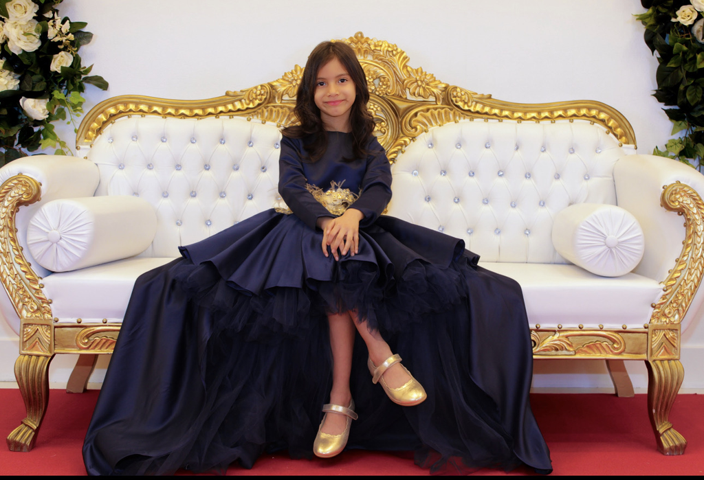 Havana dress navy blue - Baby Essentially