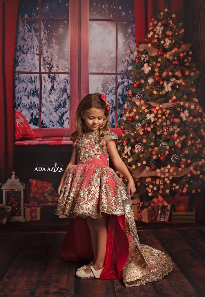 Jasmine  Dress Custom High Low Red - Baby Essentially