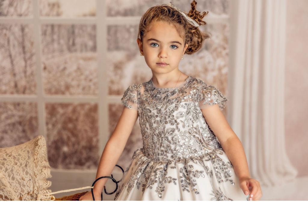 Jasmine   High Low White Silver - Baby Essentially