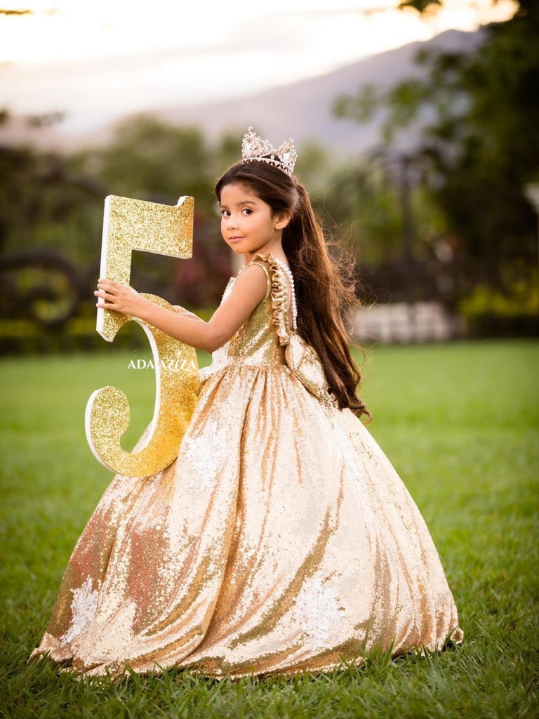 Dalaria Dress Gold - Baby Essentially