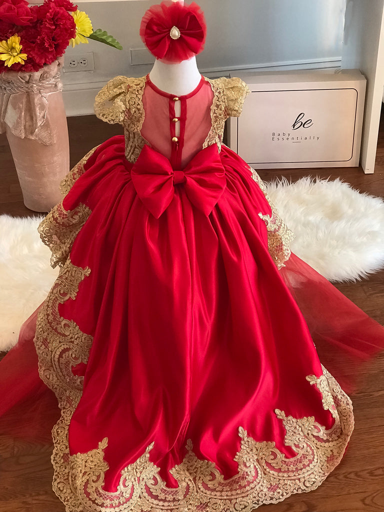 Esmeralda Dress Red - Baby Essentially