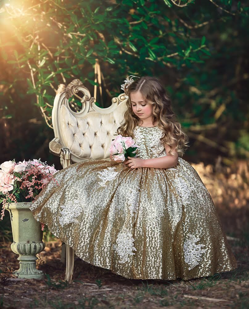Dalaria Dress Gold - Baby Essentially