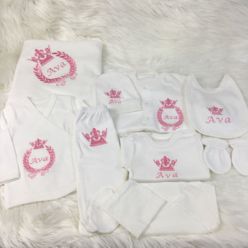 10 Pieces Embroidery Pink - Baby Essentially