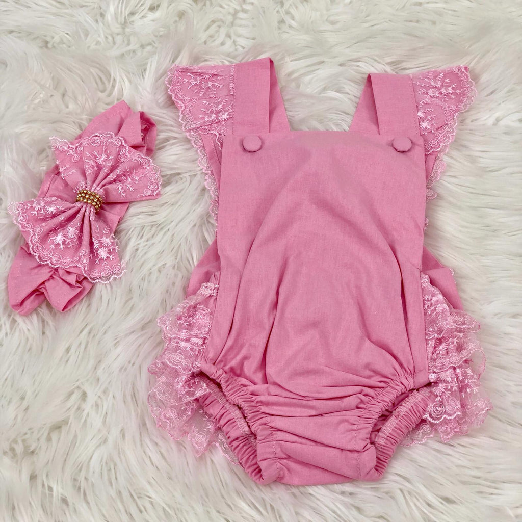 Pink  Romper - Baby Essentially