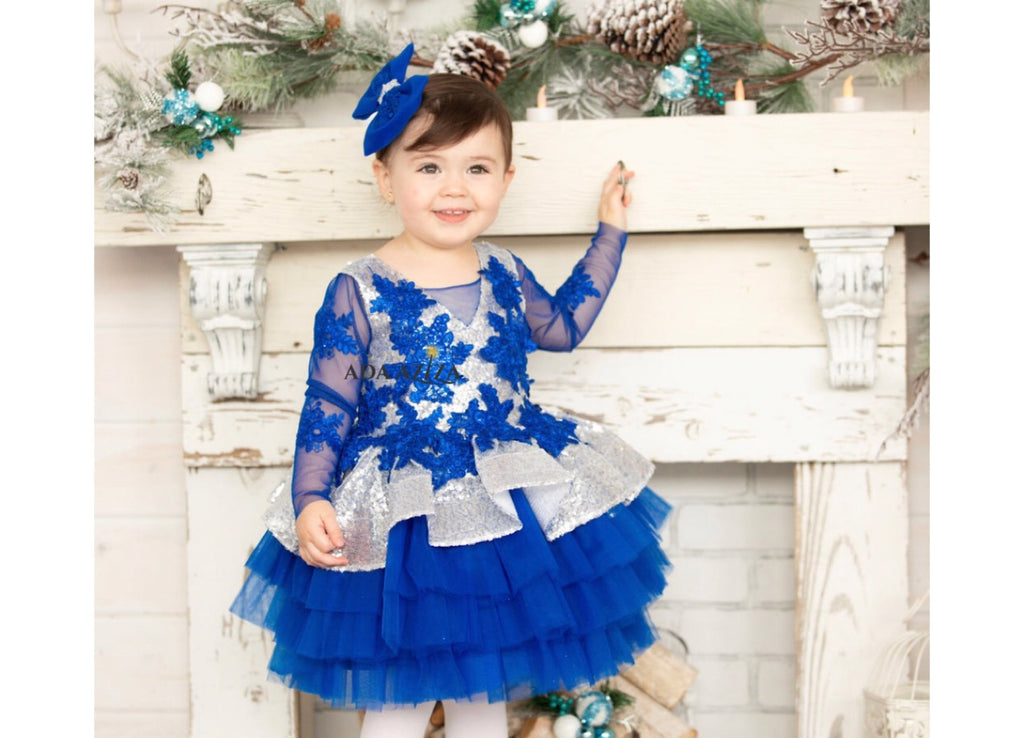 Sabrina Dress Blue - Baby Essentially