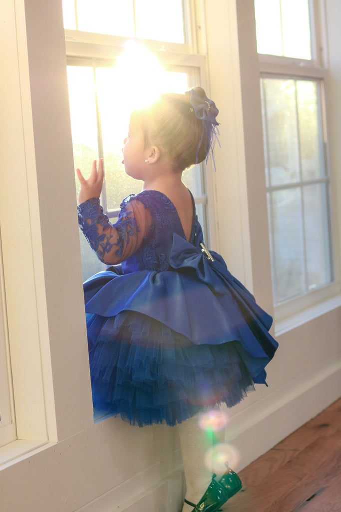 Amanda Dress Blue - Baby Essentially