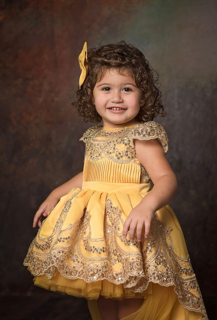 Esmeralda Dress Yellow - Baby Essentially