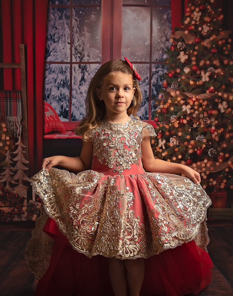 Jasmine  Dress Custom High Low Red - Baby Essentially