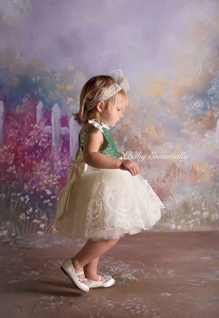 Alana  Dress Green - Baby Essentially