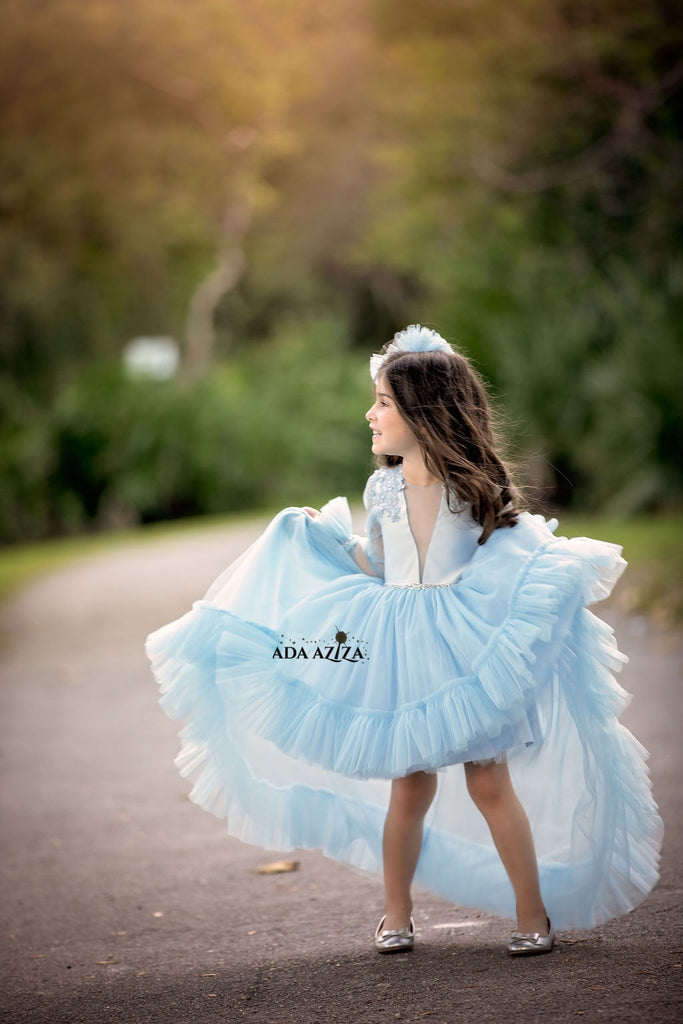 Antoinette Dress Blue - Baby Essentially