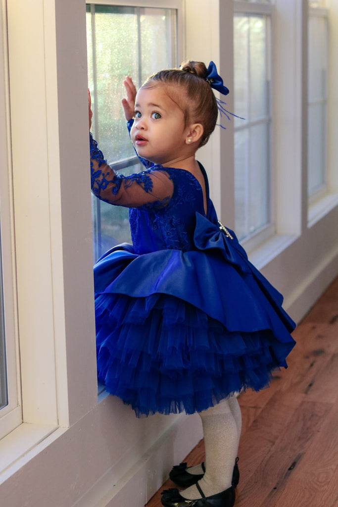 Amanda Dress Blue - Baby Essentially