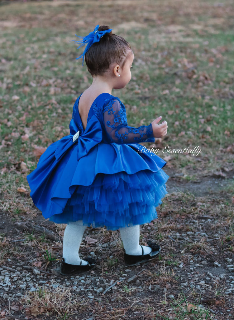 Amanda Dress Blue - Baby Essentially