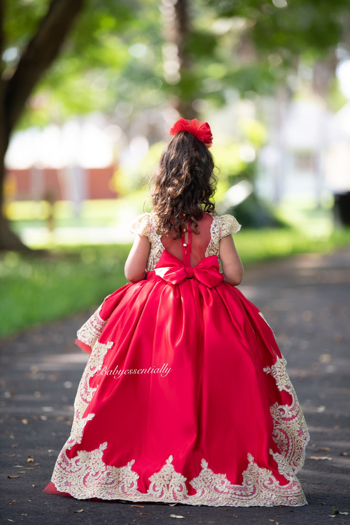 Esmeralda Dress Red - Baby Essentially