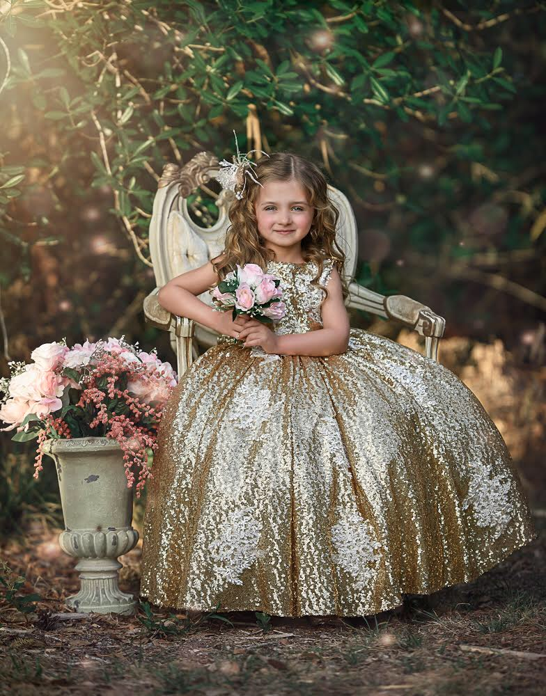 Dalaria Dress Gold - Baby Essentially