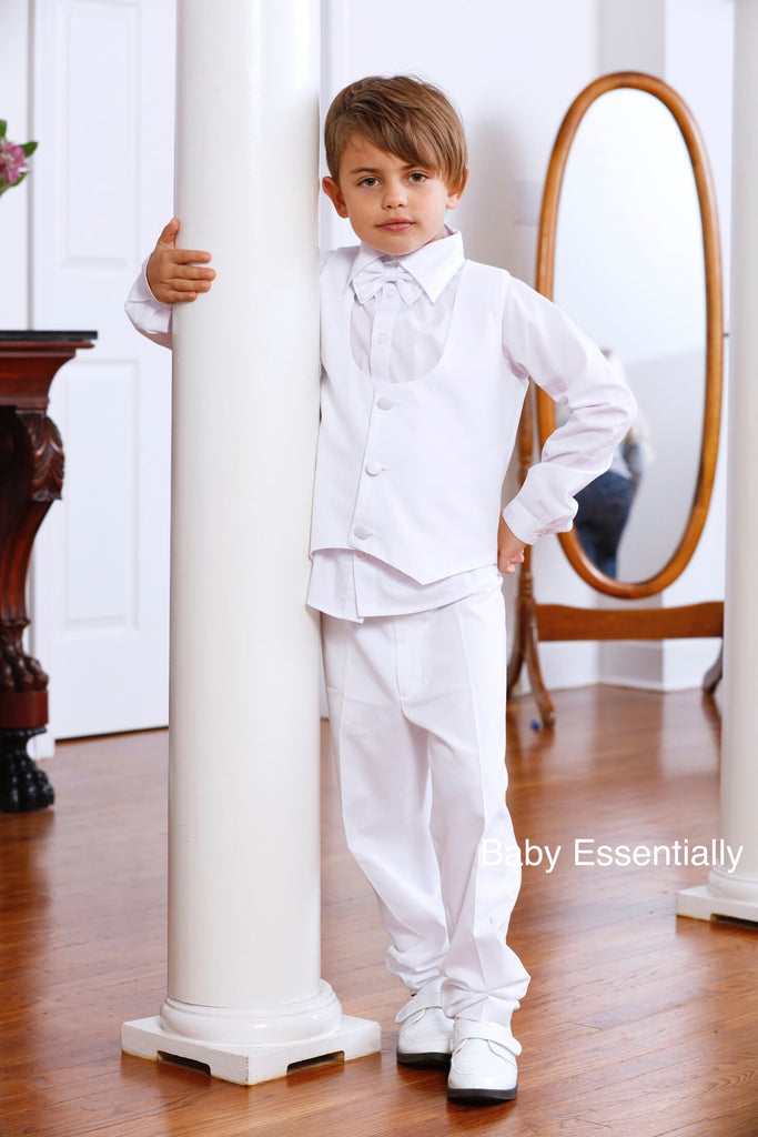 Ryder Suit White - Baby Essentially