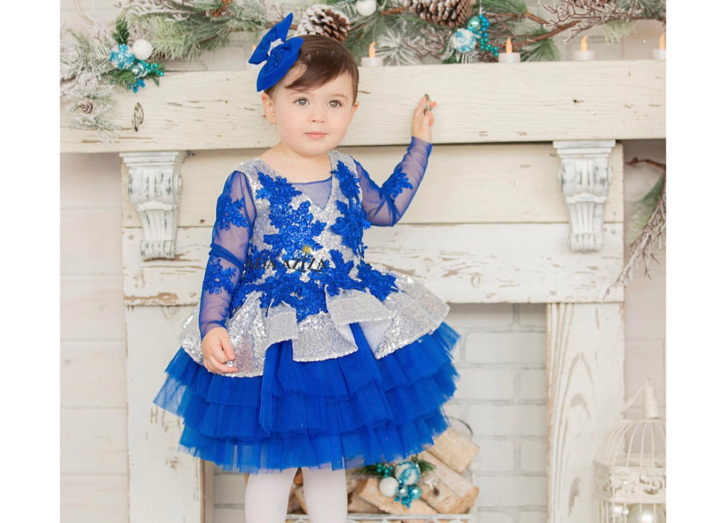 Sabrina Dress Blue - Baby Essentially