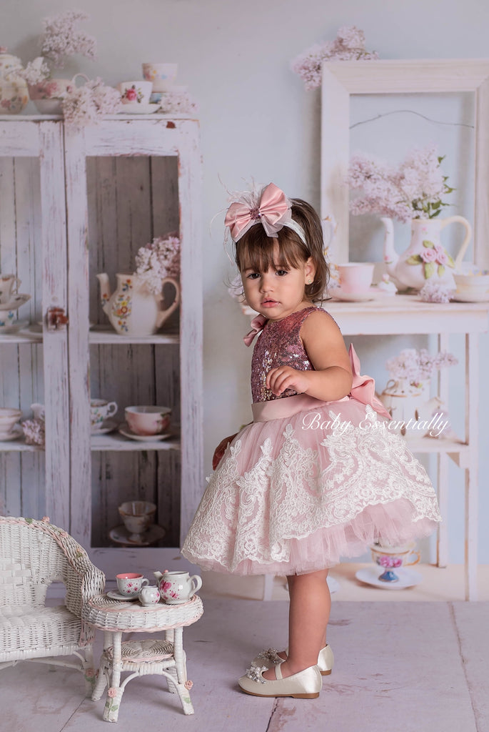 Alana  Dress Pink - Baby Essentially
