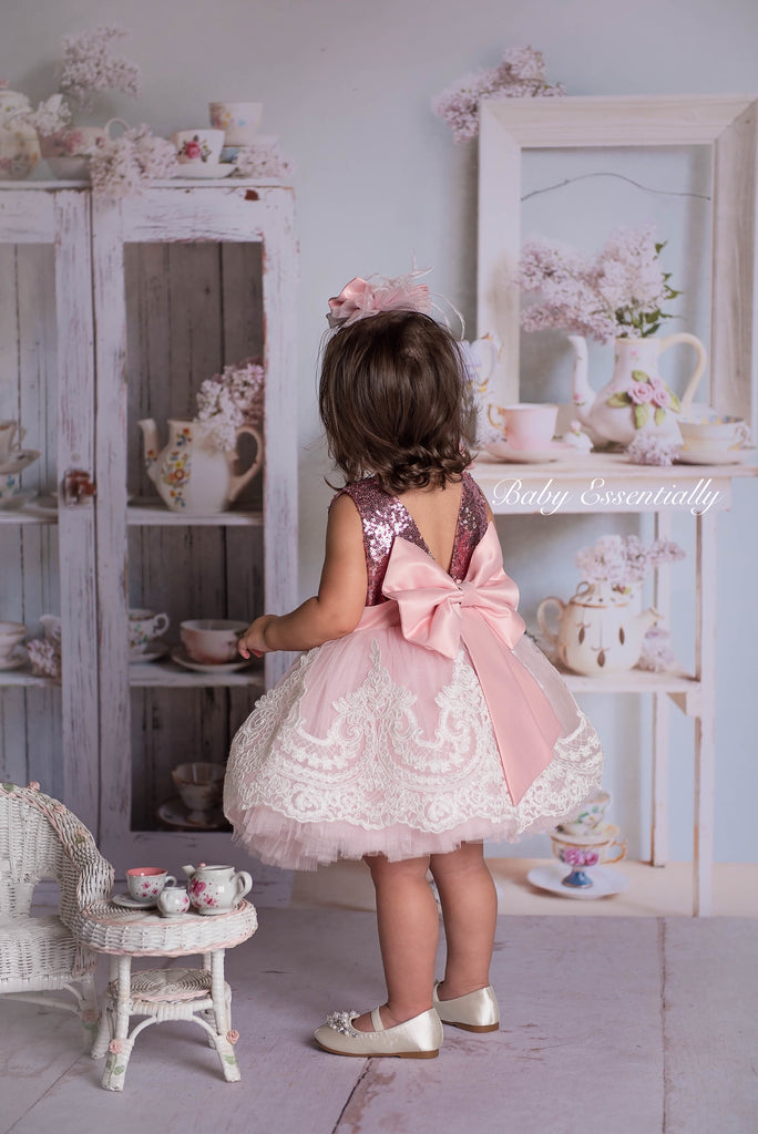 Alana  Dress Pink - Baby Essentially