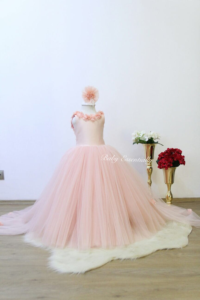 Alyssa Dress Salmon - Baby Essentially