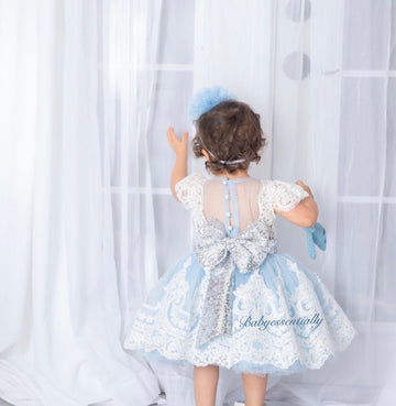 Esmeralda Dress Blue Short Version - Baby Essentially