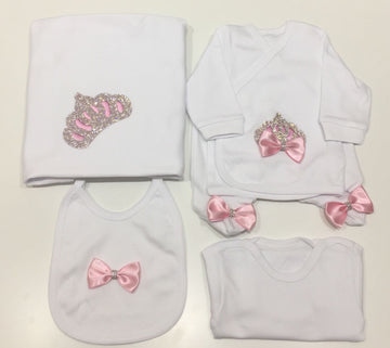 5 Pieces Set Pink - Baby Essentially