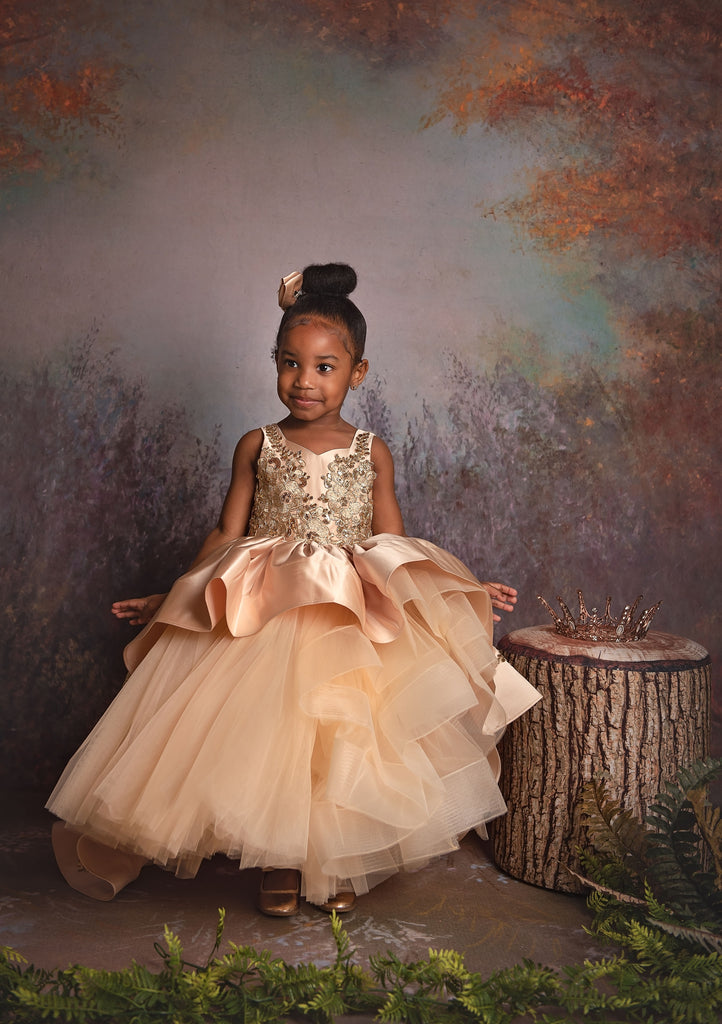 Ari Dress Champagne - Baby Essentially