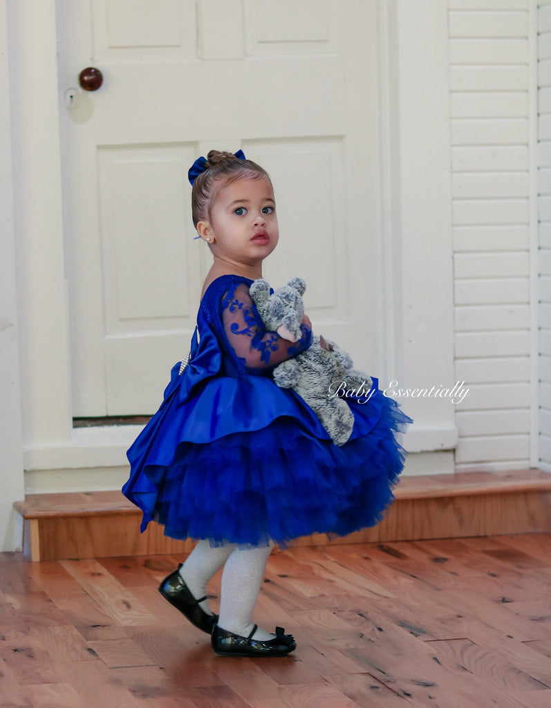 Amanda Dress Blue - Baby Essentially