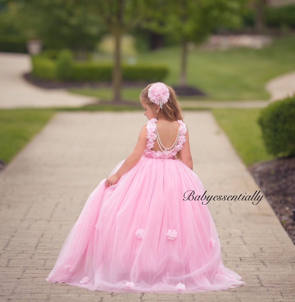 Alyssa Dress Pink - Baby Essentially