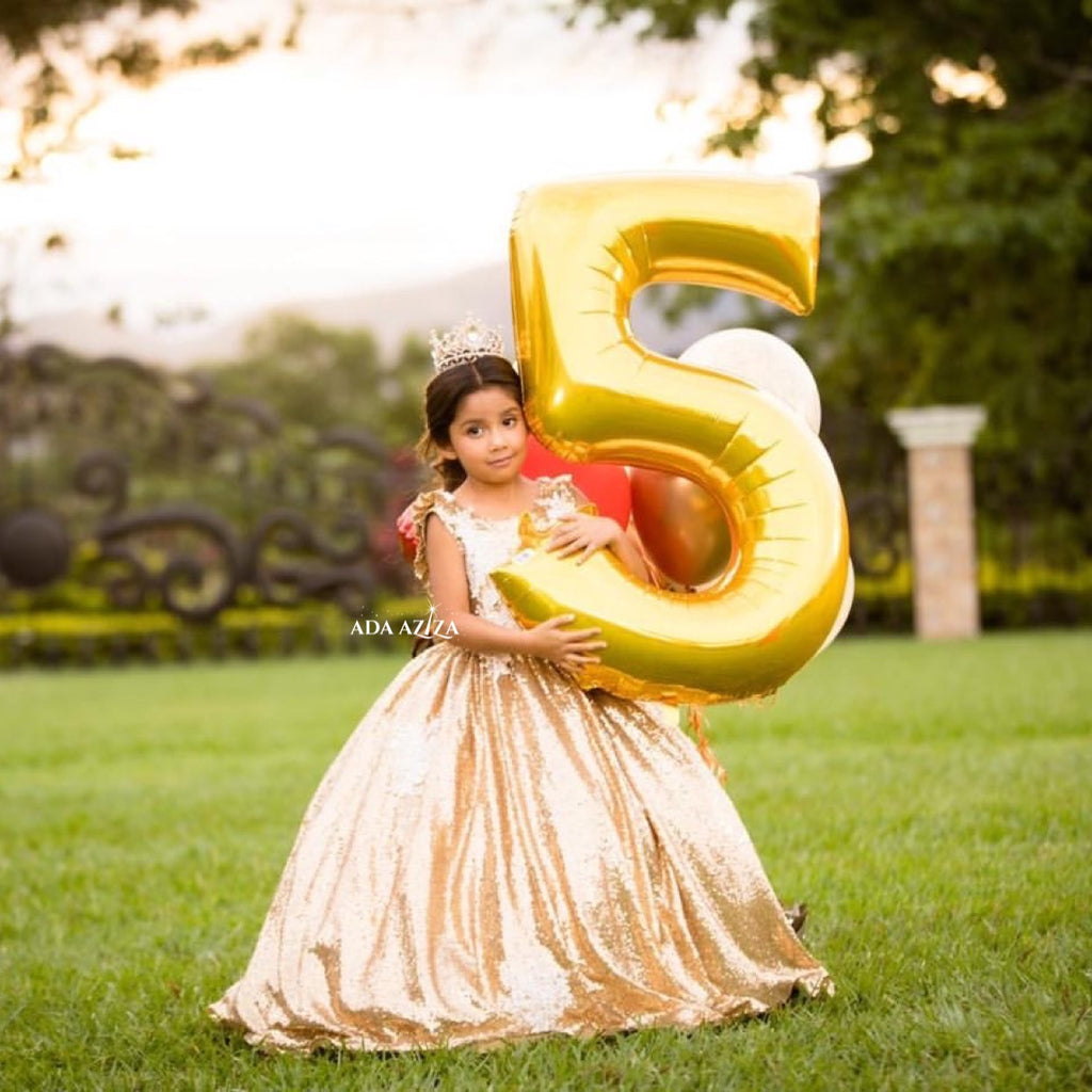 Dalaria Dress Gold - Baby Essentially