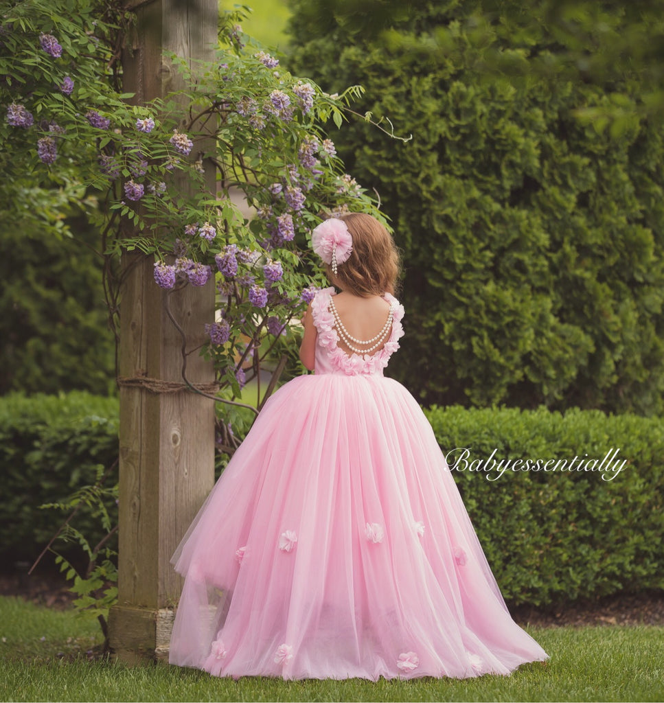 Alyssa Dress Pink - Baby Essentially