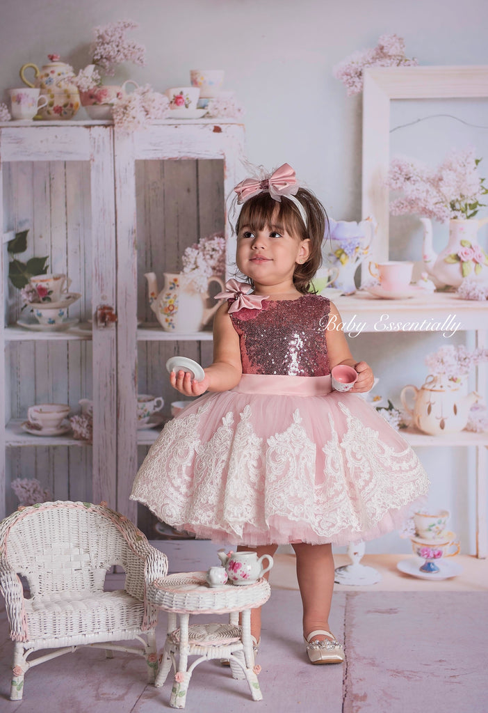Alana  Dress Pink - Baby Essentially