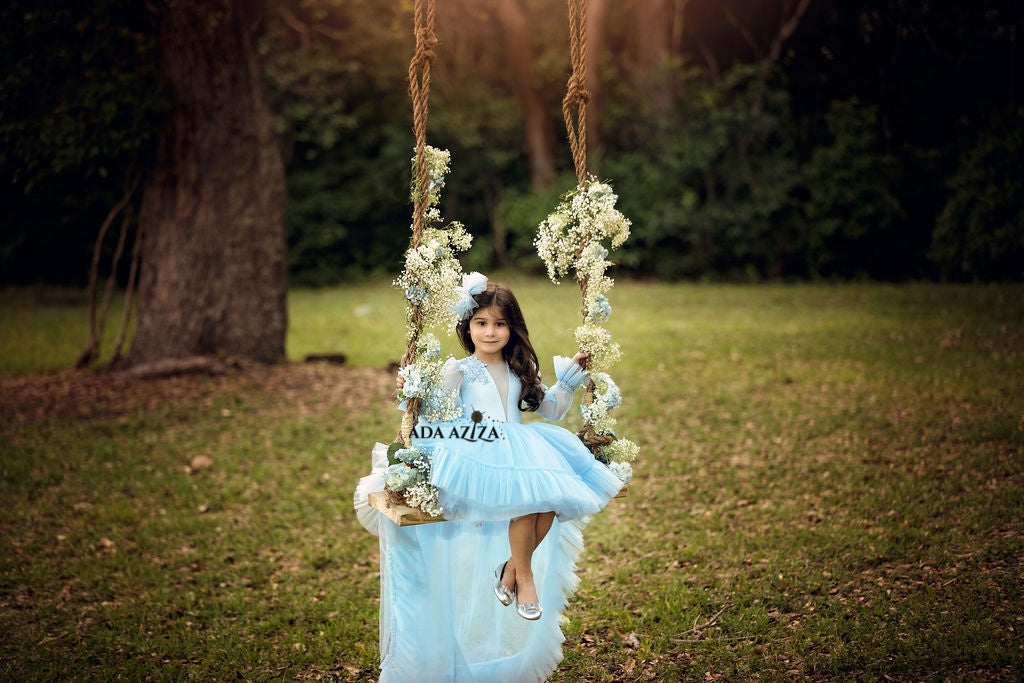 Antoinette Dress Blue - Baby Essentially