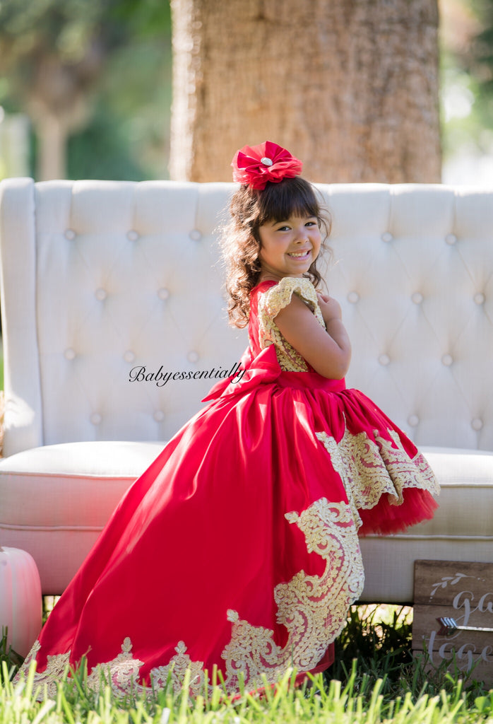 Esmeralda Dress Red - Baby Essentially