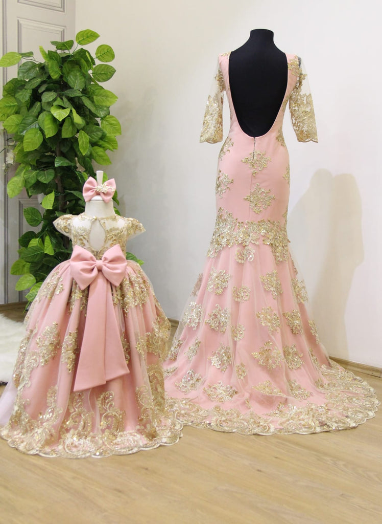 Princess Jasmine Dress Custom High Low Pink - Baby Essentially