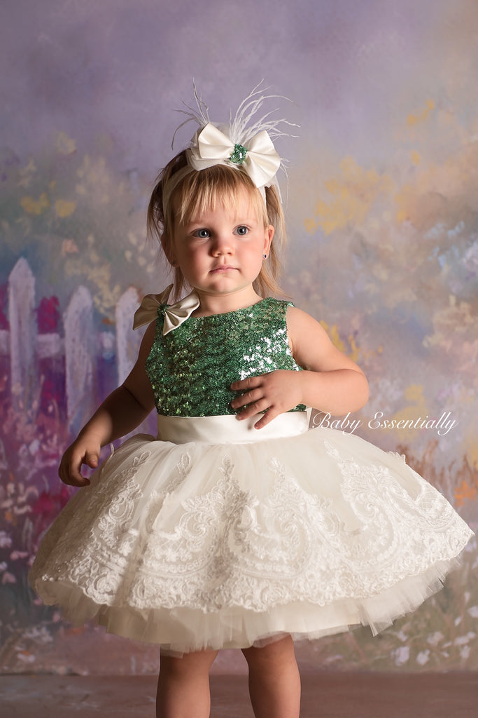 Alana  Dress Green - Baby Essentially