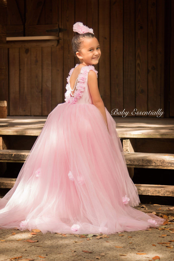 Alyssa Dress Pink - Baby Essentially