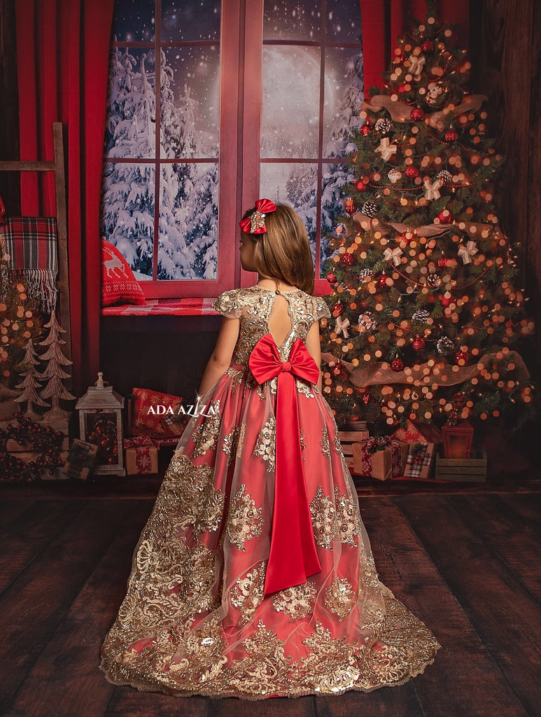 Jasmine  Dress Custom High Low Red - Baby Essentially