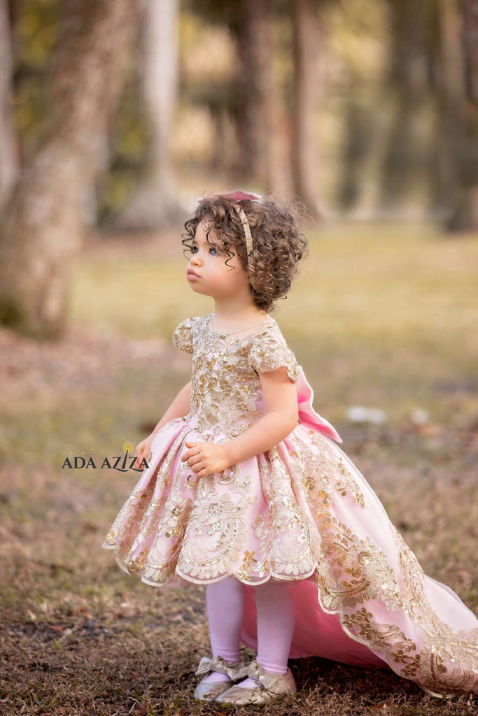 Princess Jasmine Dress Custom High Low Pink - Baby Essentially