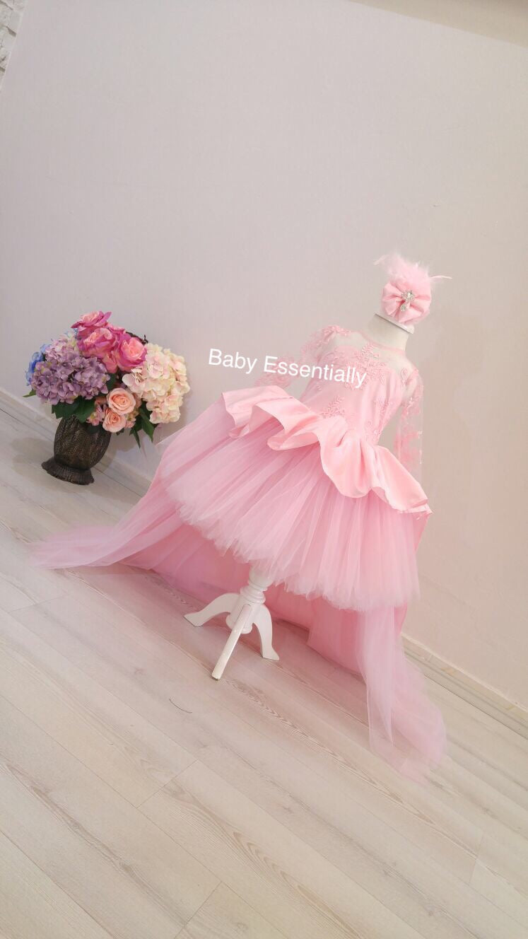 Pink Floral Cotton Dress - Adizya
