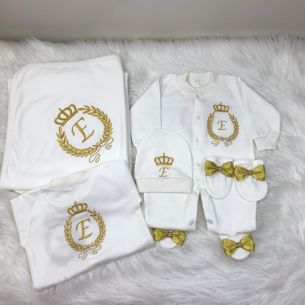 4  Pieces Embroidery Gold - Baby Essentially