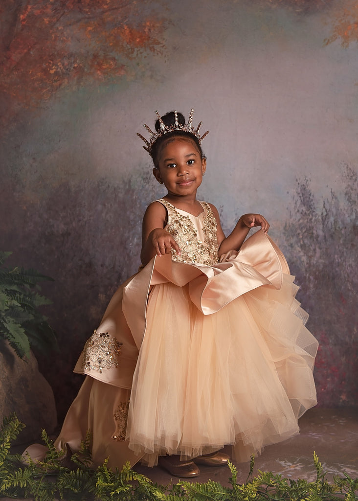 Ari Dress Champagne - Baby Essentially