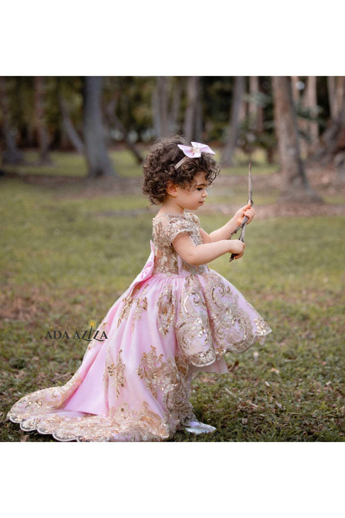 Princess Jasmine Dress Custom High Low Pink - Baby Essentially