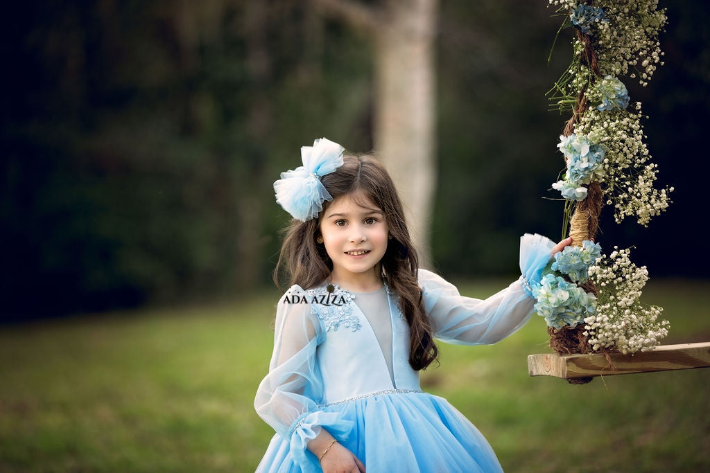 Antoinette Dress Blue - Baby Essentially