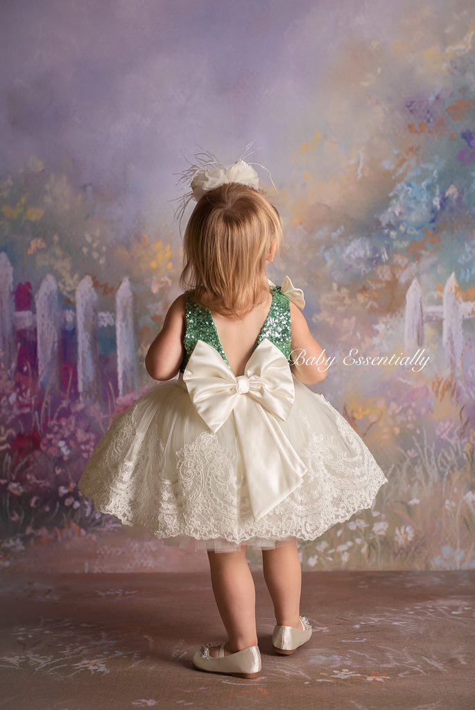 Alana  Dress Green - Baby Essentially