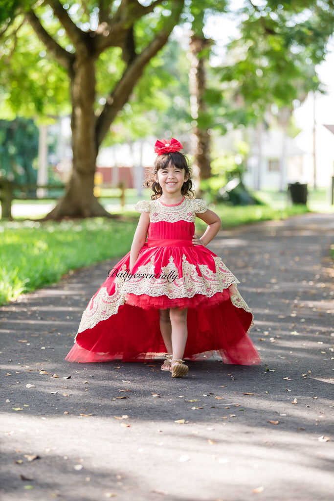 Esmeralda Dress Red - Baby Essentially