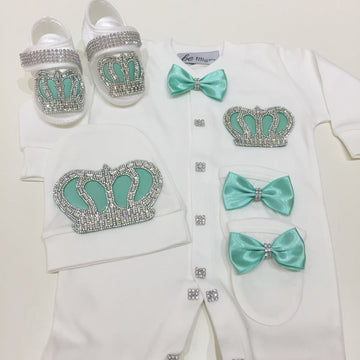 4 Pieces Prince Set Mint - Baby Essentially