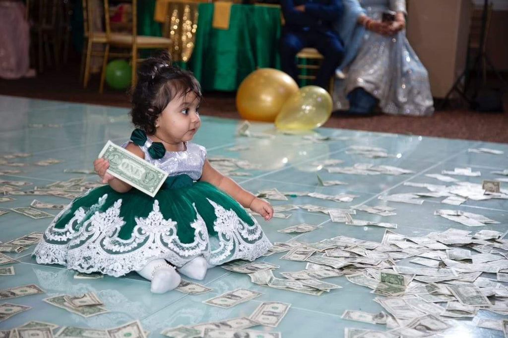 Alana Dress Emerald - Baby Essentially