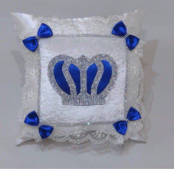 Baby Crown Pillow Royal Blue - Baby Essentially