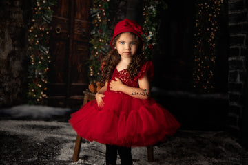 Cattlaya Dress Red - Baby Essentially