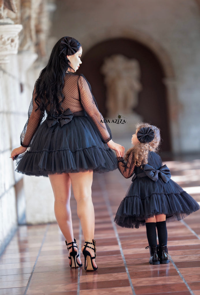 Riah Dress Black - Baby Essentially